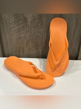 Archies Arch Support Flip Flops Orthotic Thong Sandals Women’s US Size 7 Orange
